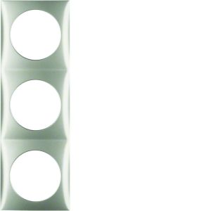 Afdekraam 3-v, berker Integro, edelstaal