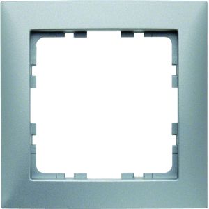 Afdekraam 1-v, berker S.1 aluminium mat