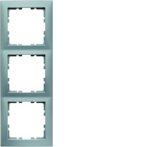 Afdekraam 3-v, berker S.1 aluminium mat