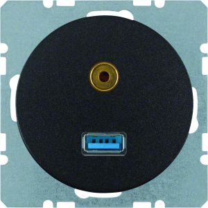 USB/audio 3,5 mm mini-Jack WCD, berker R