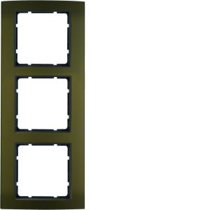 Afdekraam 3-v, berker B.3, aluminium bru