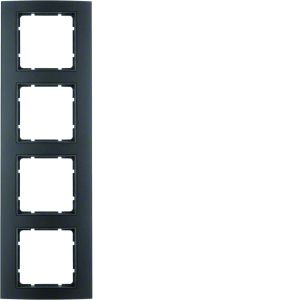 Afdekraam 4-v, berker B.3, aluminium zwa