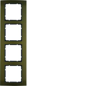 Afdekraam 4-v, berker B.3, aluminium bru