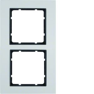 Afdekraam 2-v, berker B.7, aluminium/ant