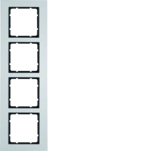 Afdekraam 4-v, berker B.7, aluminium/ant