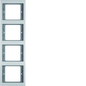 Afdekraam 4-v vert. berker K.5, aluminiu