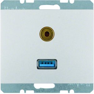 USB/audio 3,5 mm mini-Jack WCD, berker K