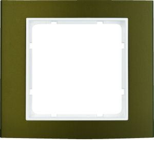 Afdekraam 1-v, berker B.3, aluminium bru