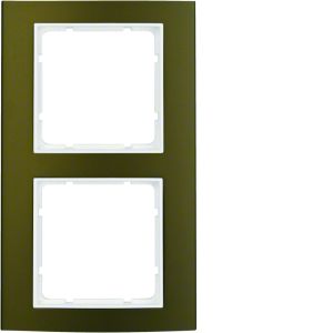 Afdekraam 2-v, berker B.3, aluminium bru