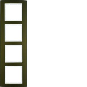 Afdekraam 4-v, berker B.3, aluminium bru