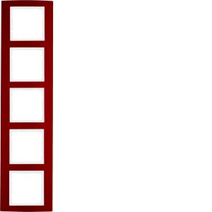Afdekraam 5-v, berker B.3, aluminium roo