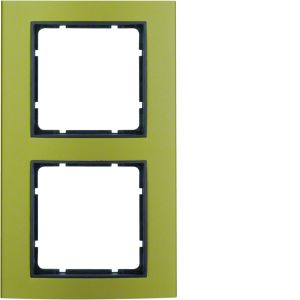 Afdekraam 2-v, berker B.3, aluminium gou