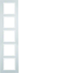 Afdekraam 5-v, berker B.7, aluminium/pol