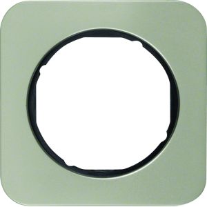 Afdekraam 1-v, berker R.1, edelstaal/zwa