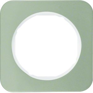 Afdekraam 1-v, berker R.1, edelstaal/pol