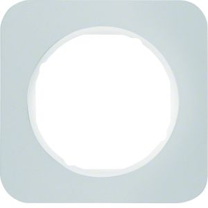 Afdekraam 1-v, berker R.1, aluminium/pol