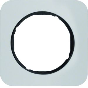 Afdekraam 1-v, berker R.1, aluminium/zwa