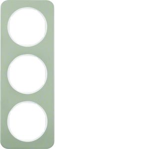 Afdekraam 3-v, berker R.1, edelstaal/pol