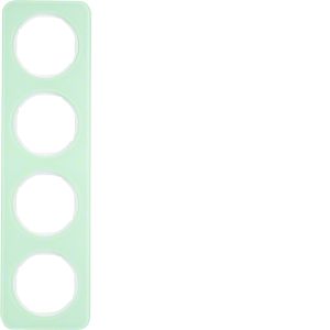 Afdekraam 4-v, berker R.1 Glas polarwit