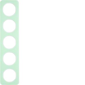 Afdekraam 5-v, berker R.1 Glas polarwit