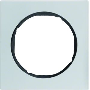 Afdekraam 1-v, berker R.3, aluminium/zwa