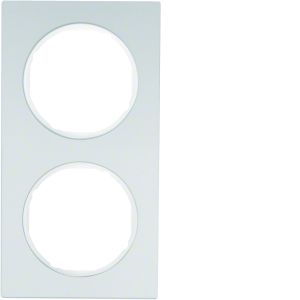 Afdekraam 2-v, berker R.3, aluminium/pol