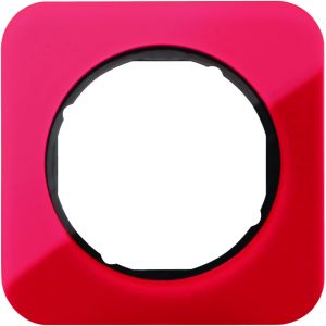 Afdekraam 1-v, berker R.1, rood acryl/zw