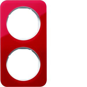 Afdekraam 2-v, berker R.1, rood acryl/po