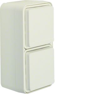 WCD 2-v vert. met behuizing, berker W.1,
