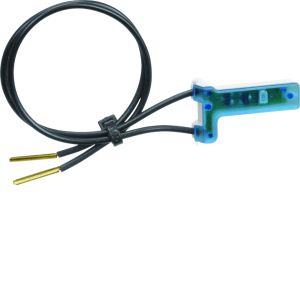 Led-element 12/24 V, blauw, met bedradin