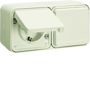 WCD KB 2-v hor. (#4) met behuizing, berk