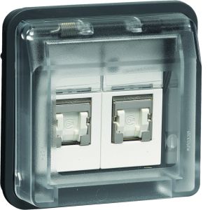 Data-aansluiting Cat 6. 2-v, berker W.1,