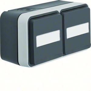 WCD KB + tekstv. 2-v hor. met behuizing,