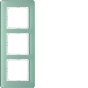 Afdekraam 3-v, berker Q.7 Glas polarwit