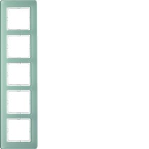 Afdekraam 5-v, berker Q.7 Glas polarwit