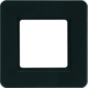 Afdekraam 1-v, berker Q.7, glas zwart, v