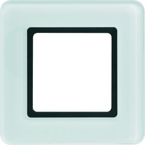 Afdekraam 1-v, berker Q.7, glas polarwit