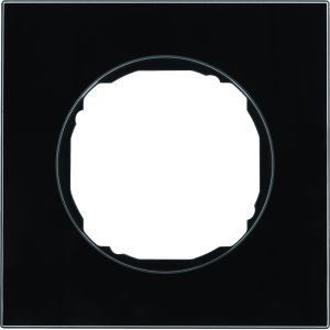 Afdekraam 1-v, vlak, berker R.8, glas zw