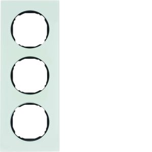 Afdekraam 3-v., vlak, berker R.8, glas p