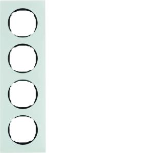 Afdekraam 4-v., vlak, berker R.8, glas p