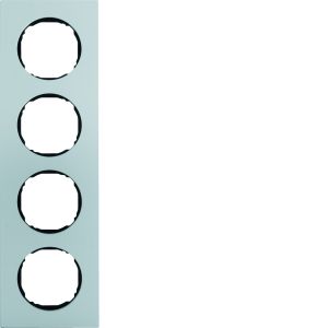 Afdekraam 4-v., vlak, berker R.8, alumin