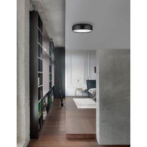 PERLETO Ceiling Light Out.Matt Black Ste