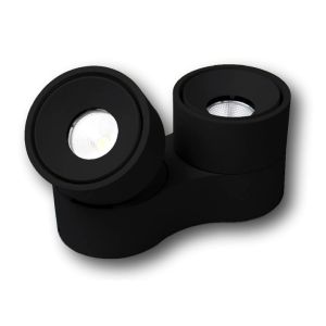 TECO opbouwspot KALA 2V zwart 2700K