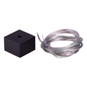 Viereckige Rosette 60x40 Schwarz + PVC +