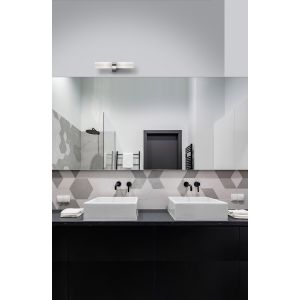 POLO White Opal Glass Chrome Aluminium L