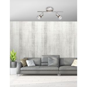 BASE Satin Nickel Metal LED GU10 2x5 Wat