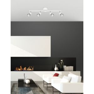 BASE Matt White Metal LED GU10 4x5 Watt