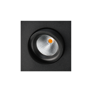 Inbouwspot WV205 Gyro vierkant 1V zwart