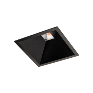 Soft Square zwart LED 3000K Fase afsnijd