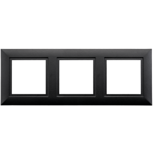 Soft Square Frame 3x zwart